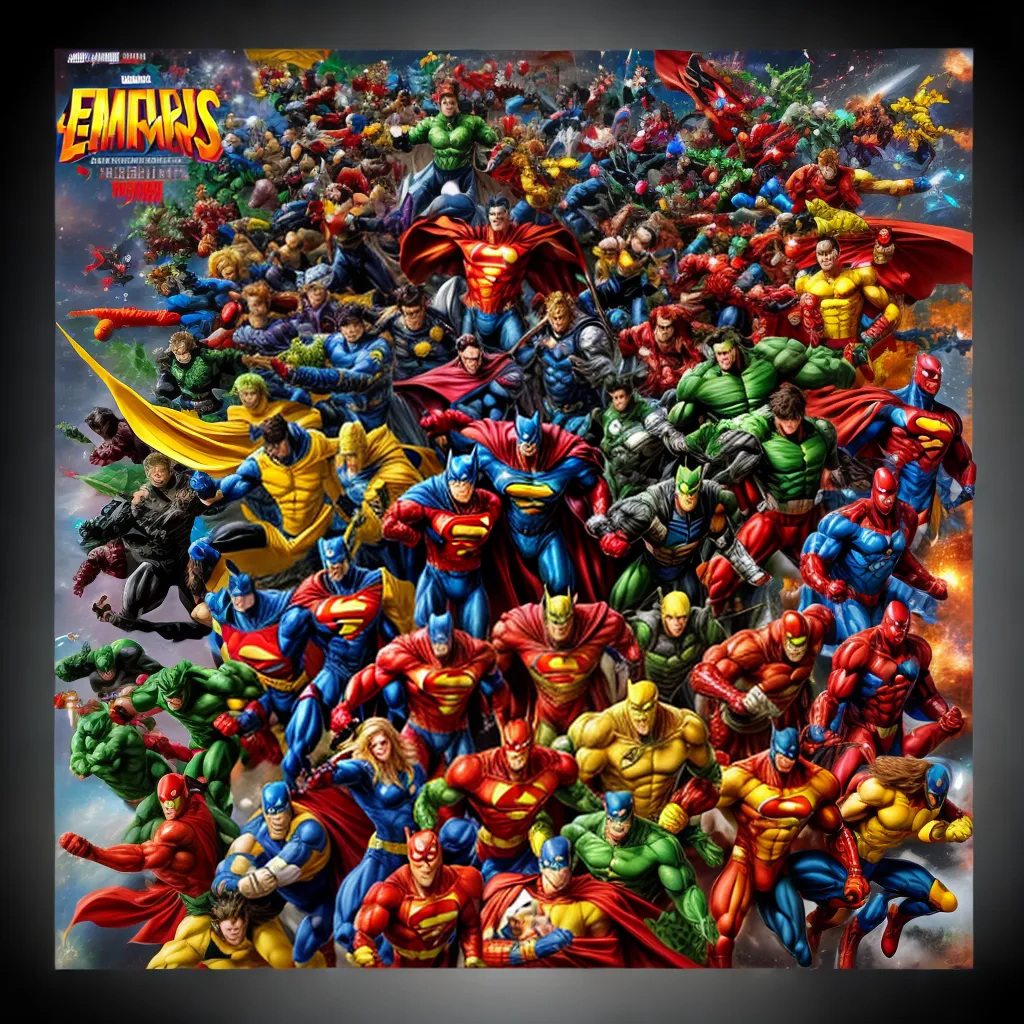 papel de parede comics superheroes vibrante