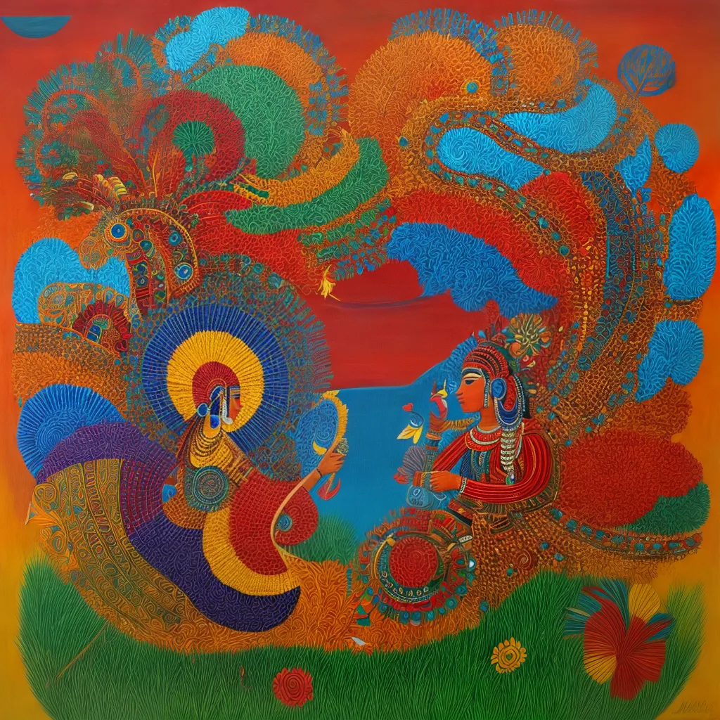 arte indigena pintura cores culturas natureza