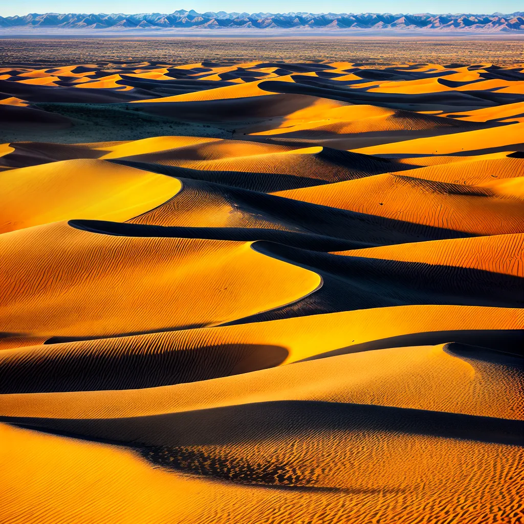 deserto paisagem dourada por do sol
