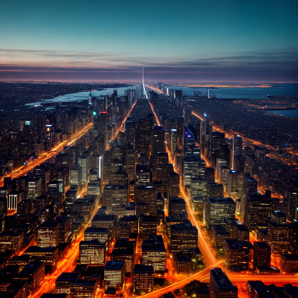paisagem urbana crepusculo luzes paisagem urbana crepusculo luzes