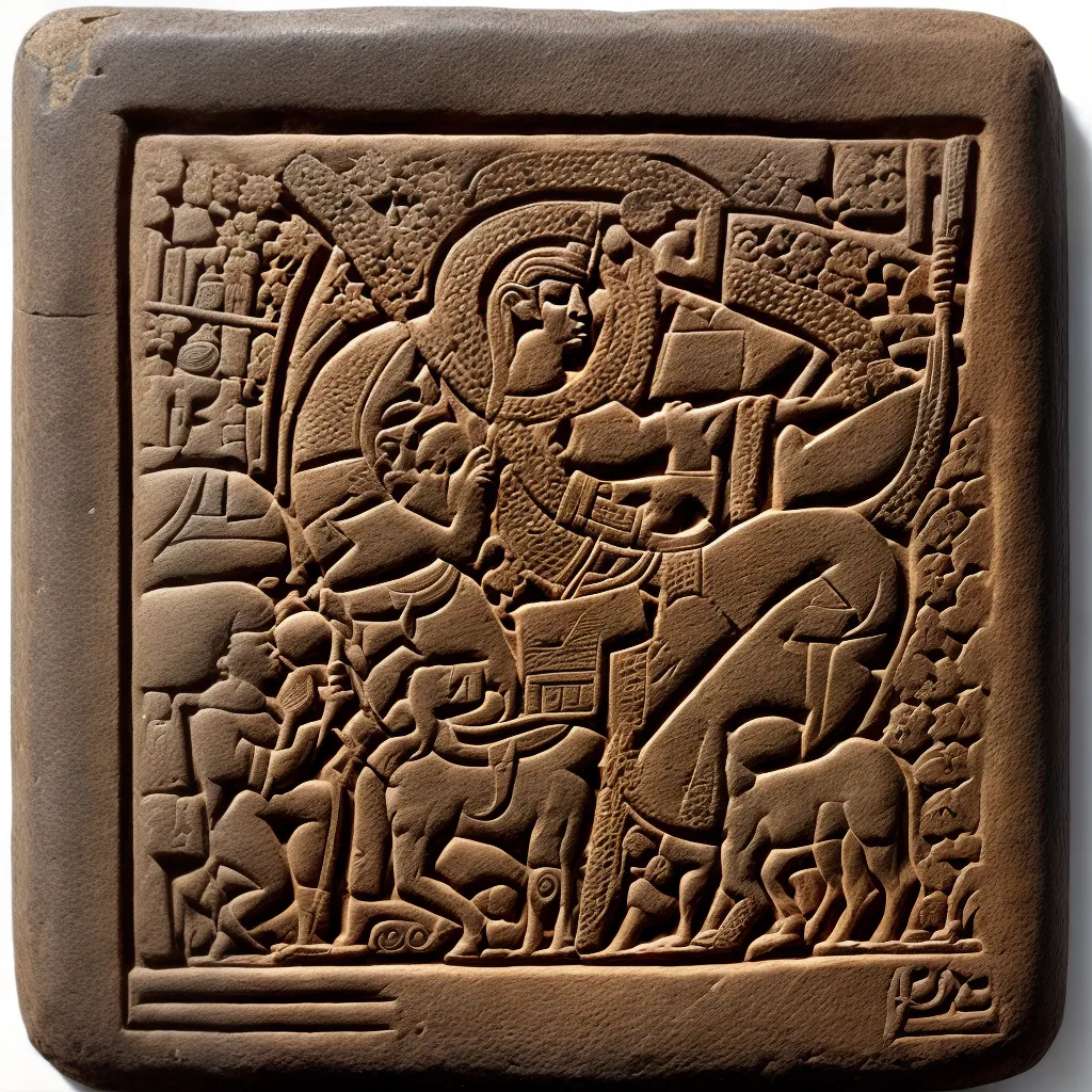 tabua sumeria arte cotidiano mitologia