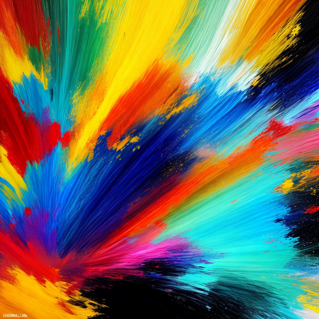 pintura abstrata cores vibrantes energia pintura abstrata cores vibrantes energia
