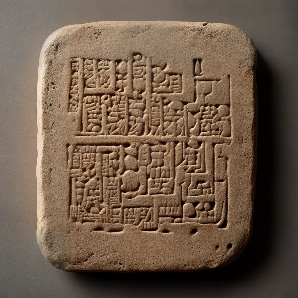 tabuleta argila mesopotamia cuneiforme tabuleta argila mesopotamia cuneiforme