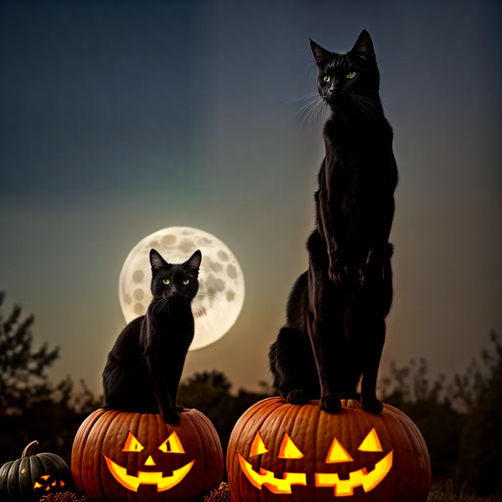 gato preto lua cheia halloween gato preto lua cheia halloween