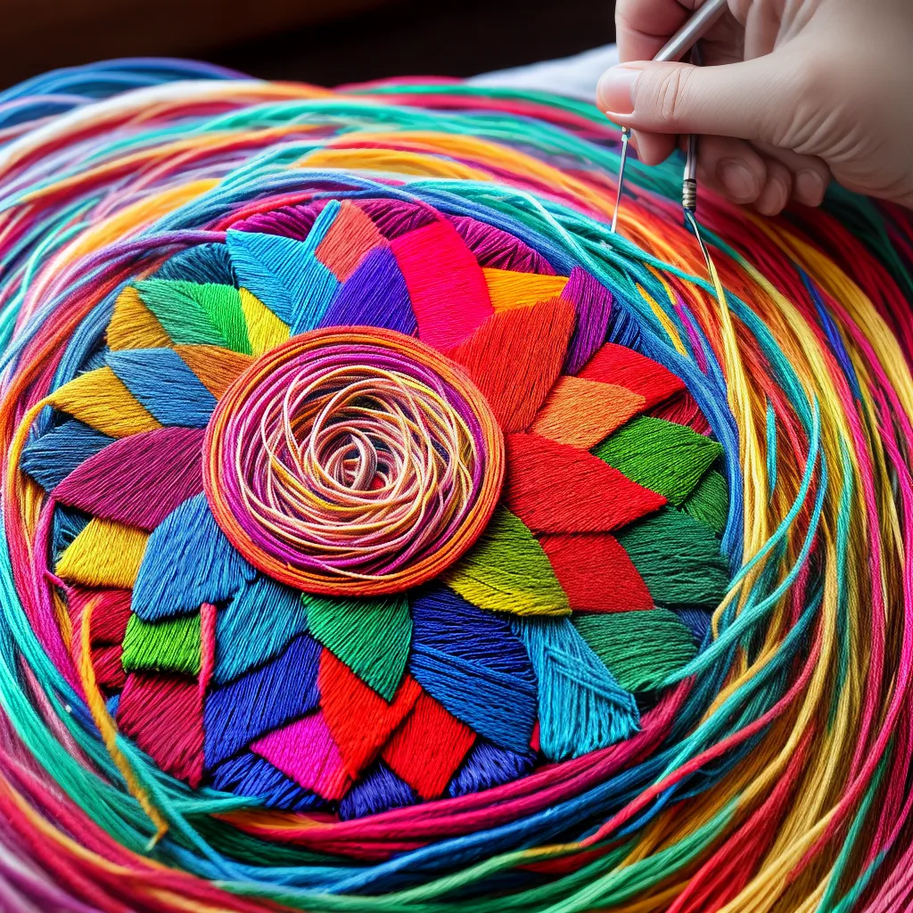 bordado colorido arte maos tecido bordado colorido arte maos tecido