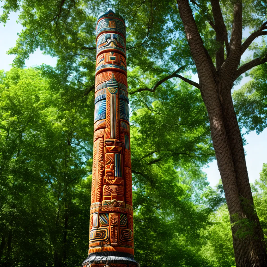 totem pole arte indigena natureza totem pole arte indigena natureza