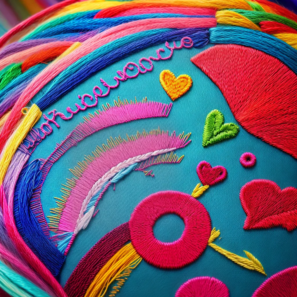 bordado amor colorido agulha tecido bordado amor colorido agulha tecido