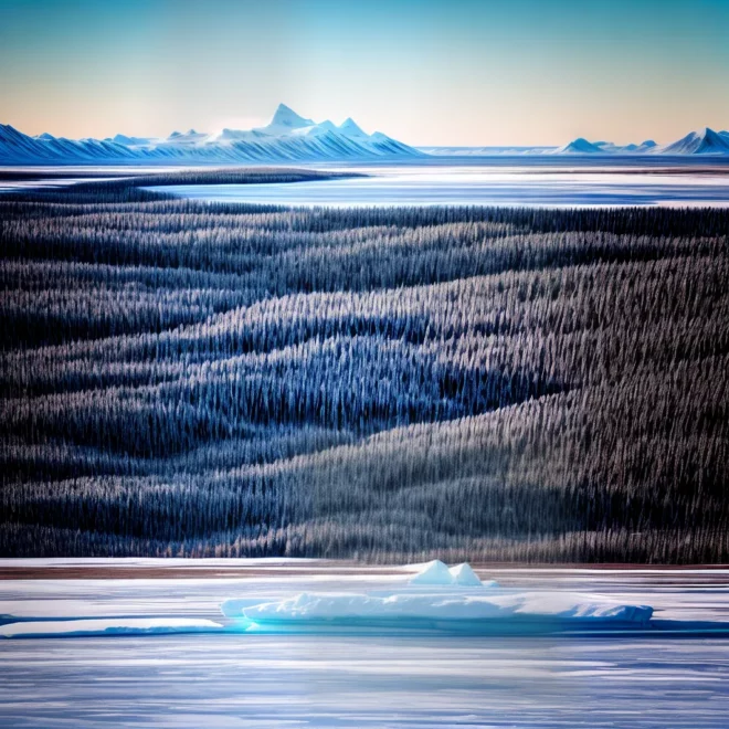 paisagem artica montanhas neve urso polar paisagem artica montanhas neve urso polar