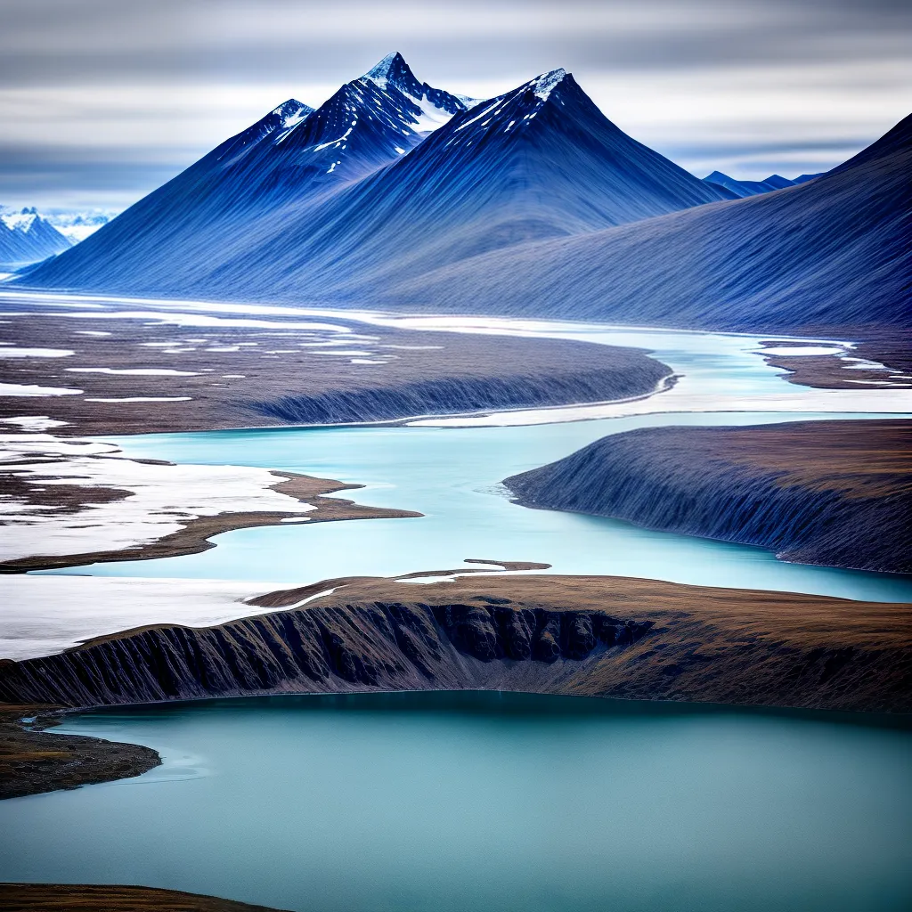 paisagem artica gelo montanhas glaciar paisagem artica gelo montanhas glaciar
