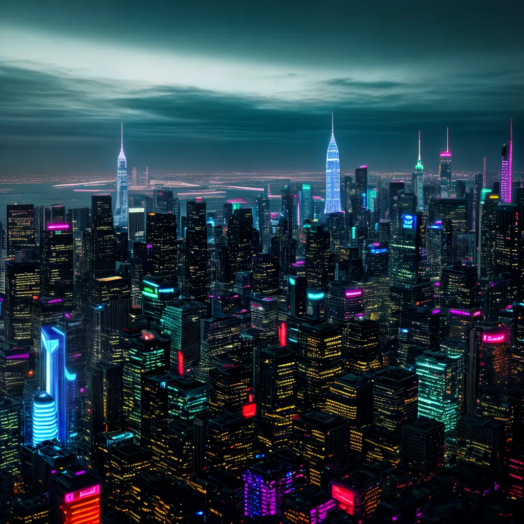 papel de parede cyberpunk futurista