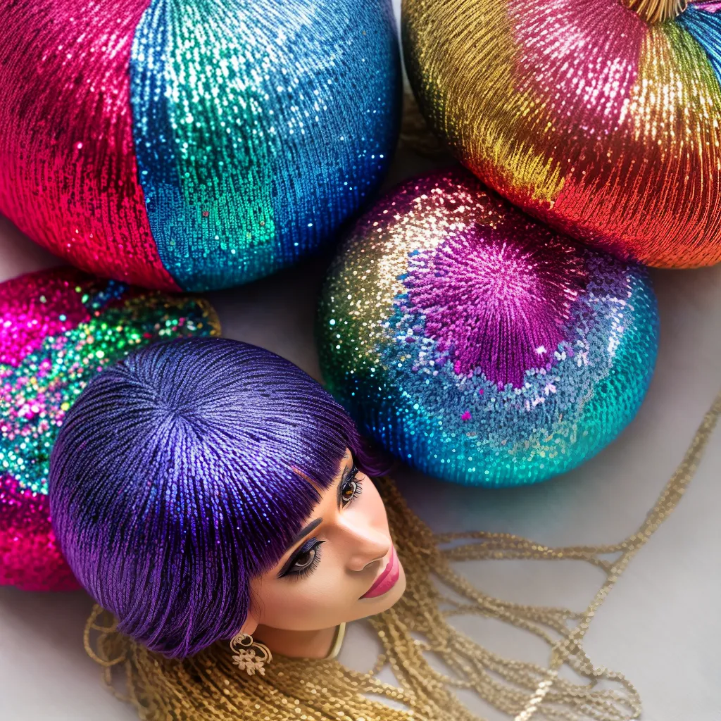 croche trico sequins brilho 1