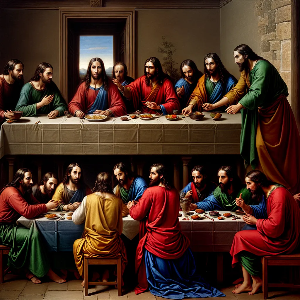 ultima ceia pintura vibrante fe devocao ultima ceia pintura vibrante fe devocao