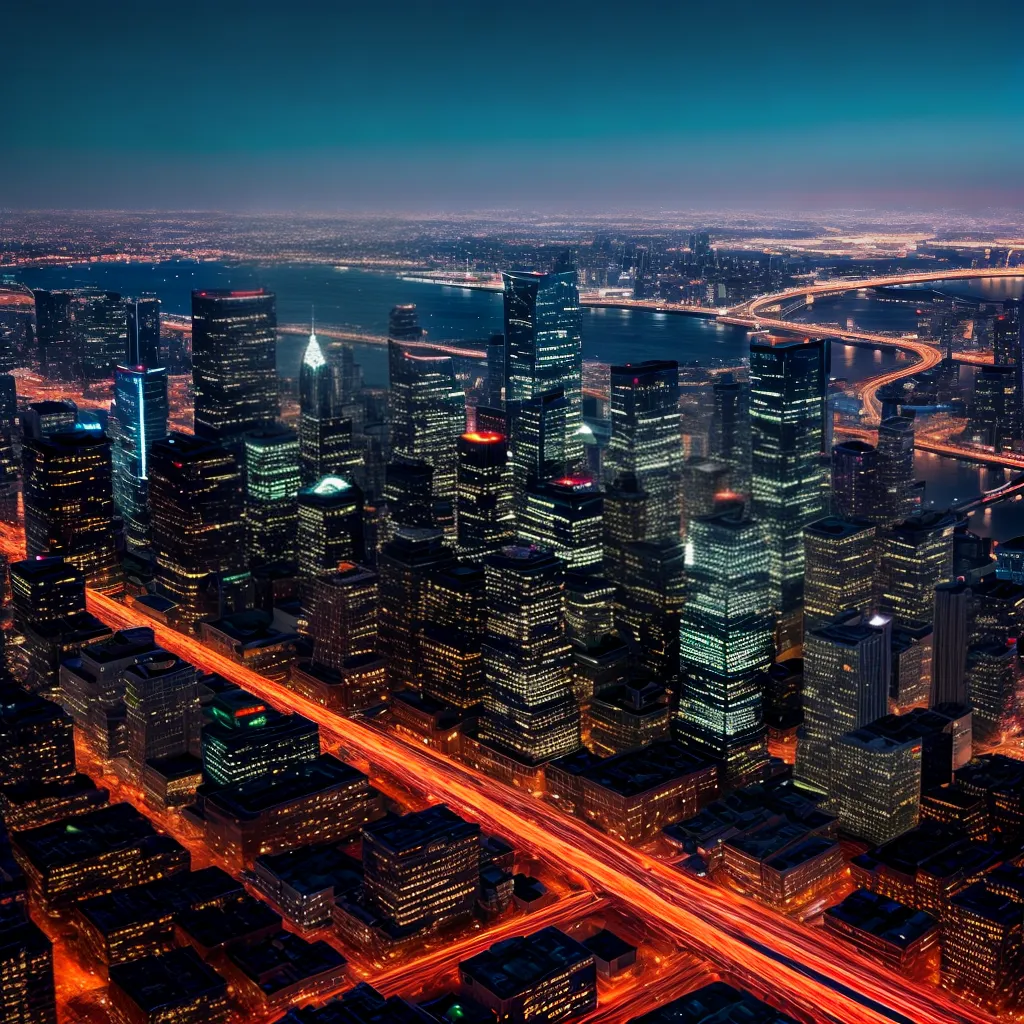 cidade futurista arranha ceus neon 4 cidade futurista arranha ceus neon 4
