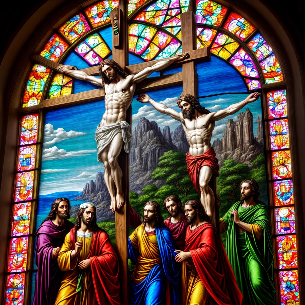 vitral jesus crucifixao luz espiritual vitral jesus crucifixao luz espiritual