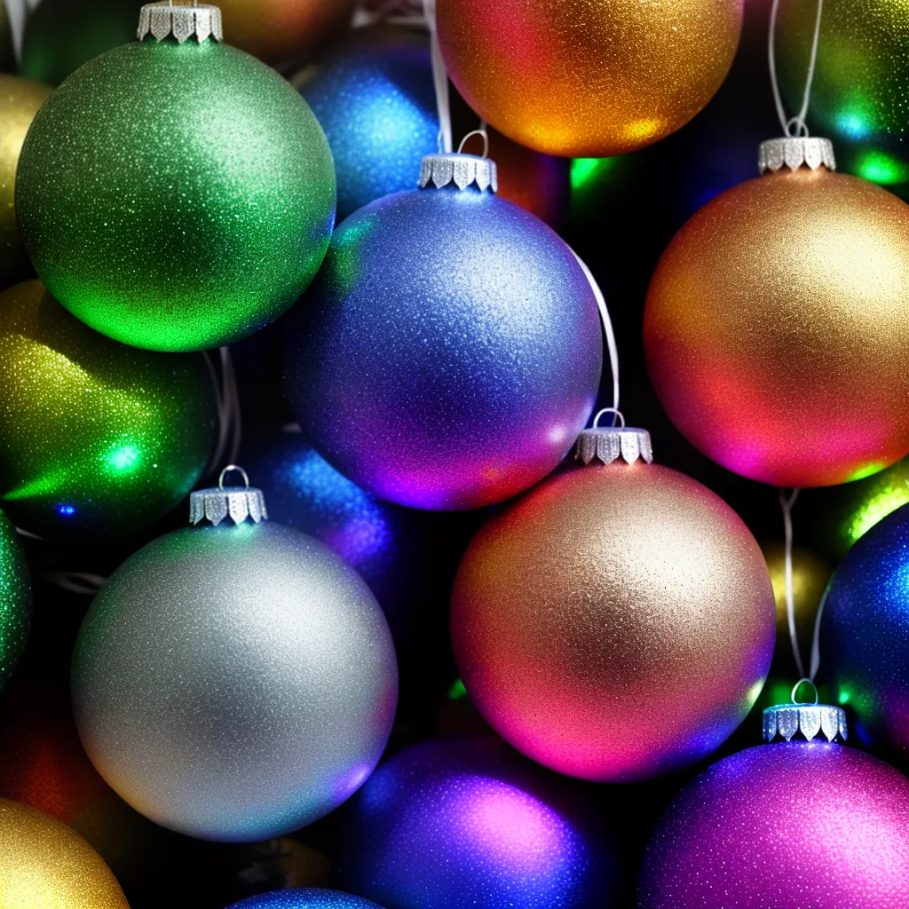 enfeite natal sequins brilhante
