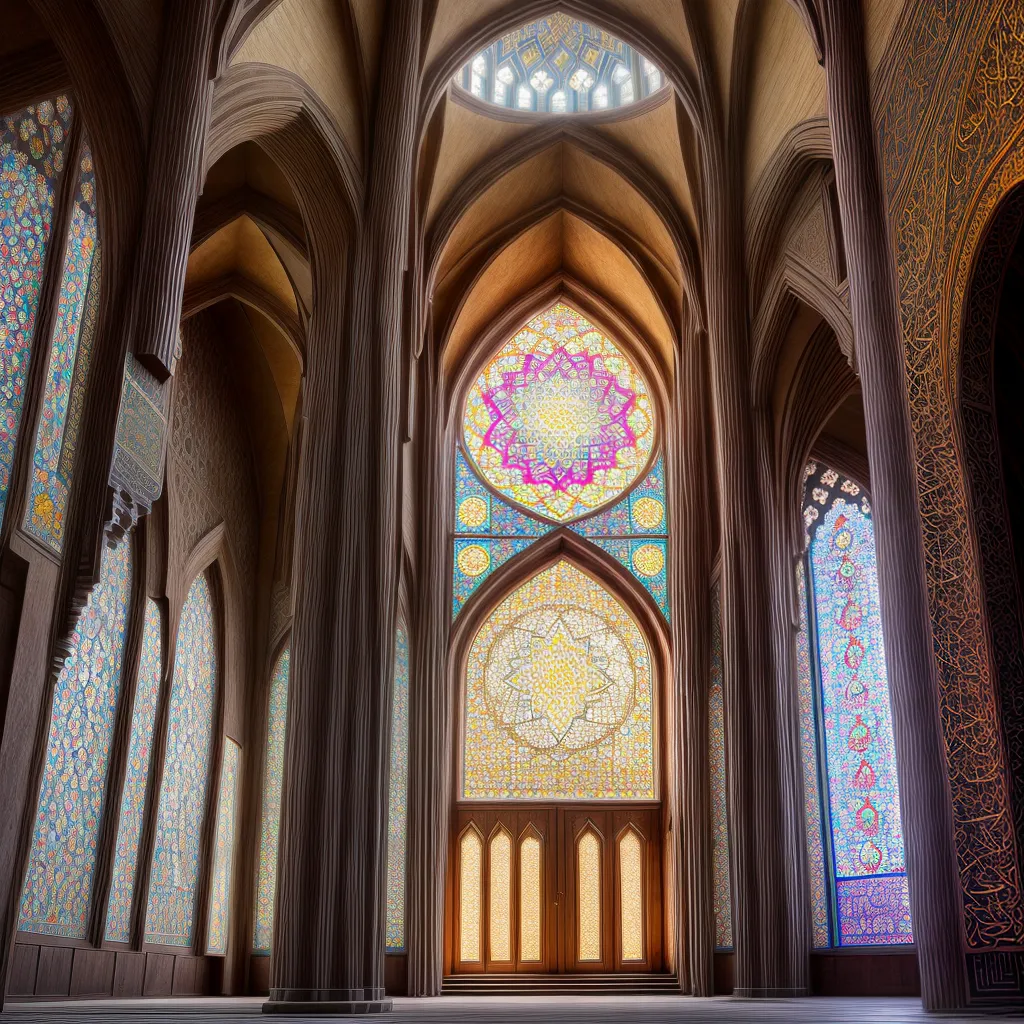 mesquita geometrica colorida luz sol mesquita geometrica colorida luz sol
