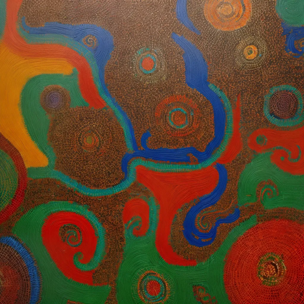 arte aborigene cena sonho espiritual arte aborigene cena sonho espiritual