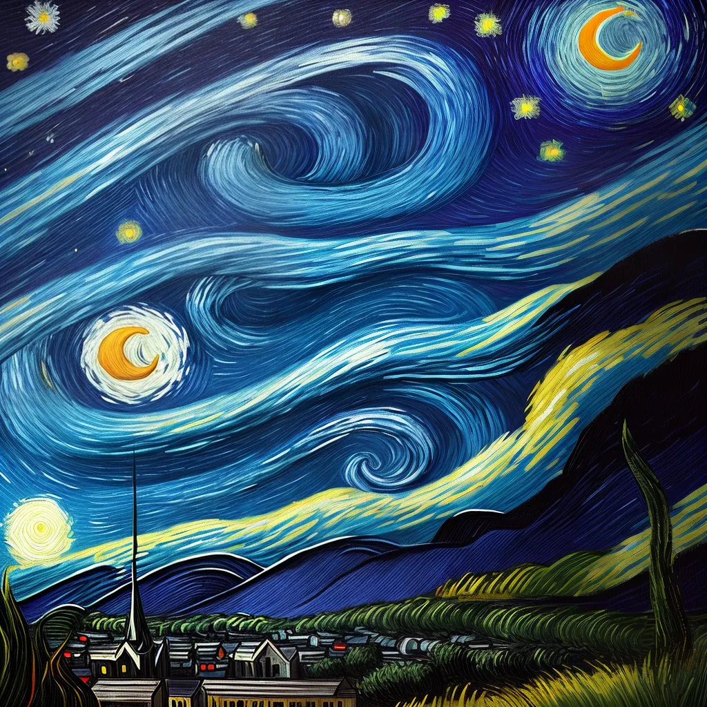 papel de parede van gogh noite estrelada papel de parede van gogh noite estrelada