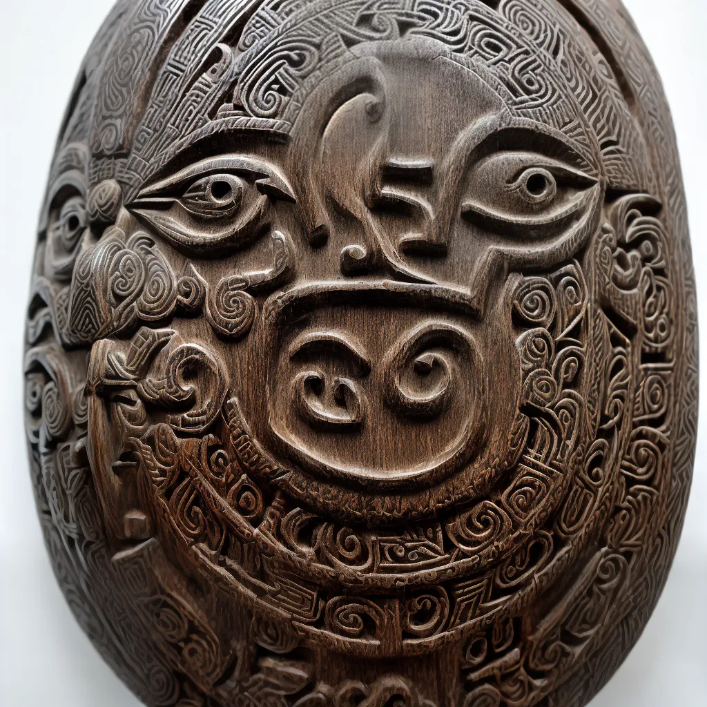mascara maori arte tradicional