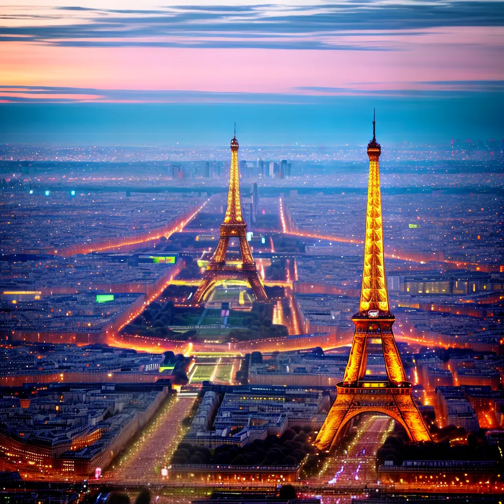 torre eiffel por do sol paris 12