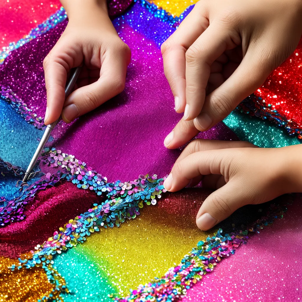 maos sequins artesanato correcao maos sequins artesanato correcao