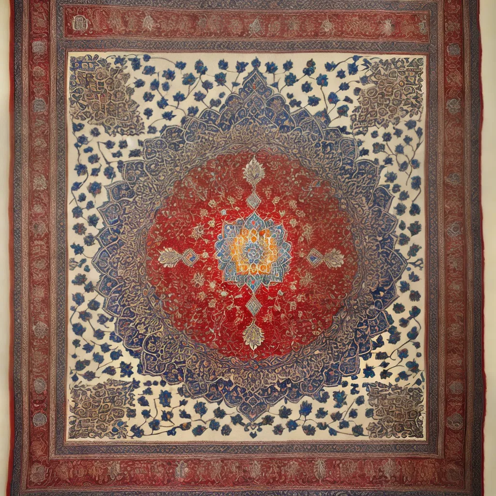arte persa oriental tapete ceramica
