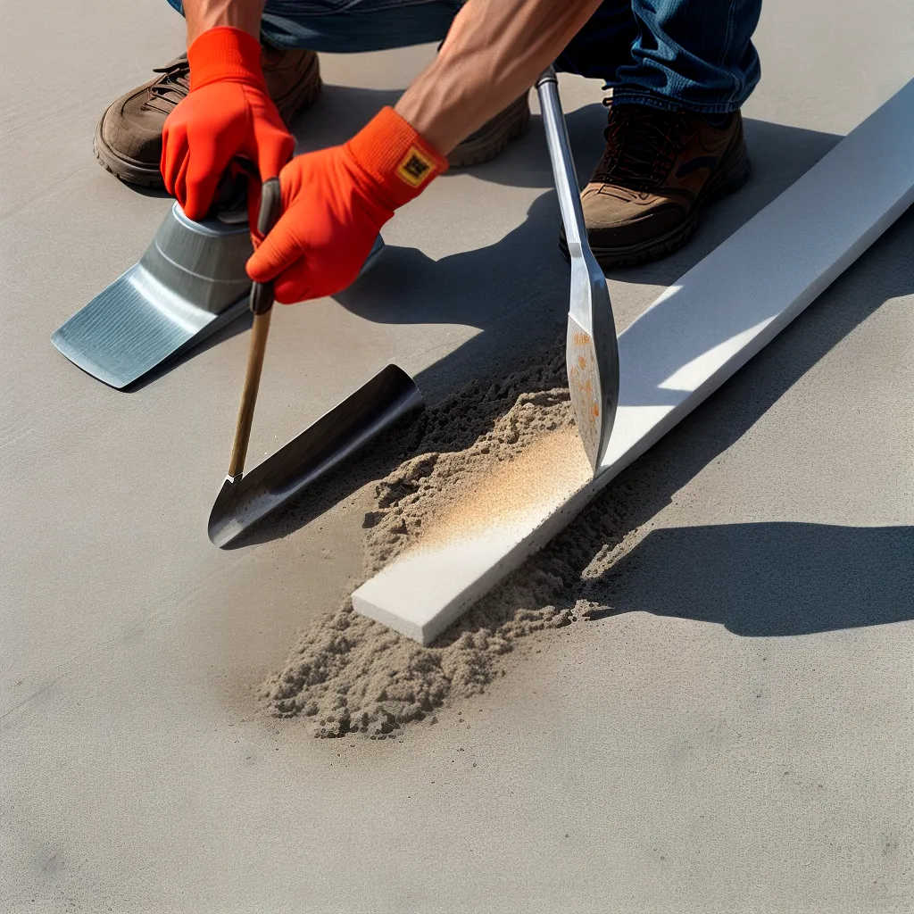 construcao trabalhador cimento nivelamento
