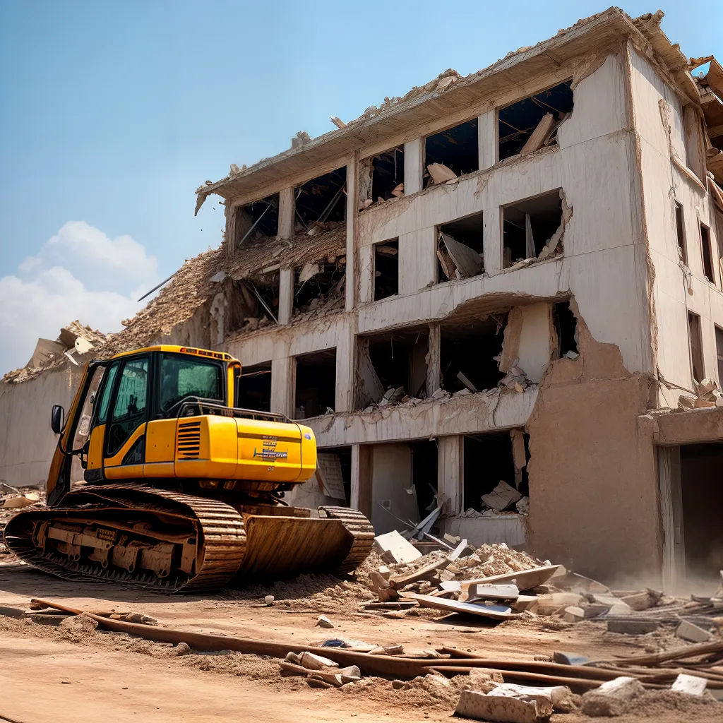 demolicao bulldozer entulho renovacao demolicao bulldozer entulho renovacao