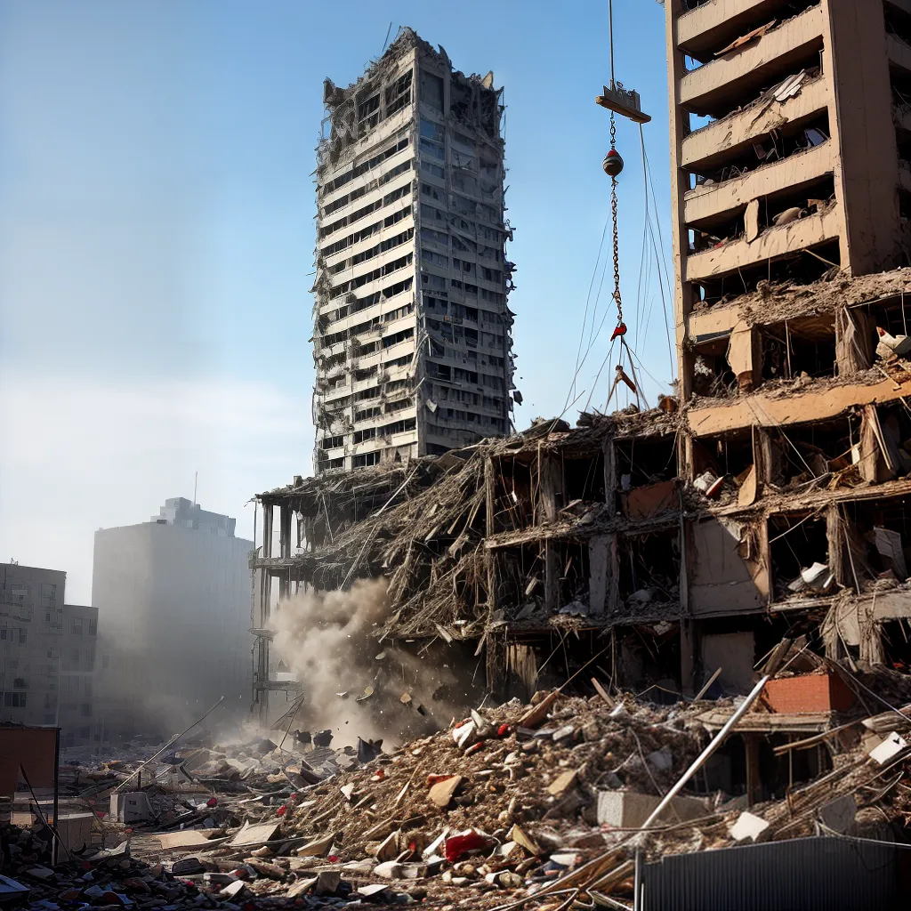 demolicao renovacao edificio wrecking ball demolicao renovacao edificio wrecking ball