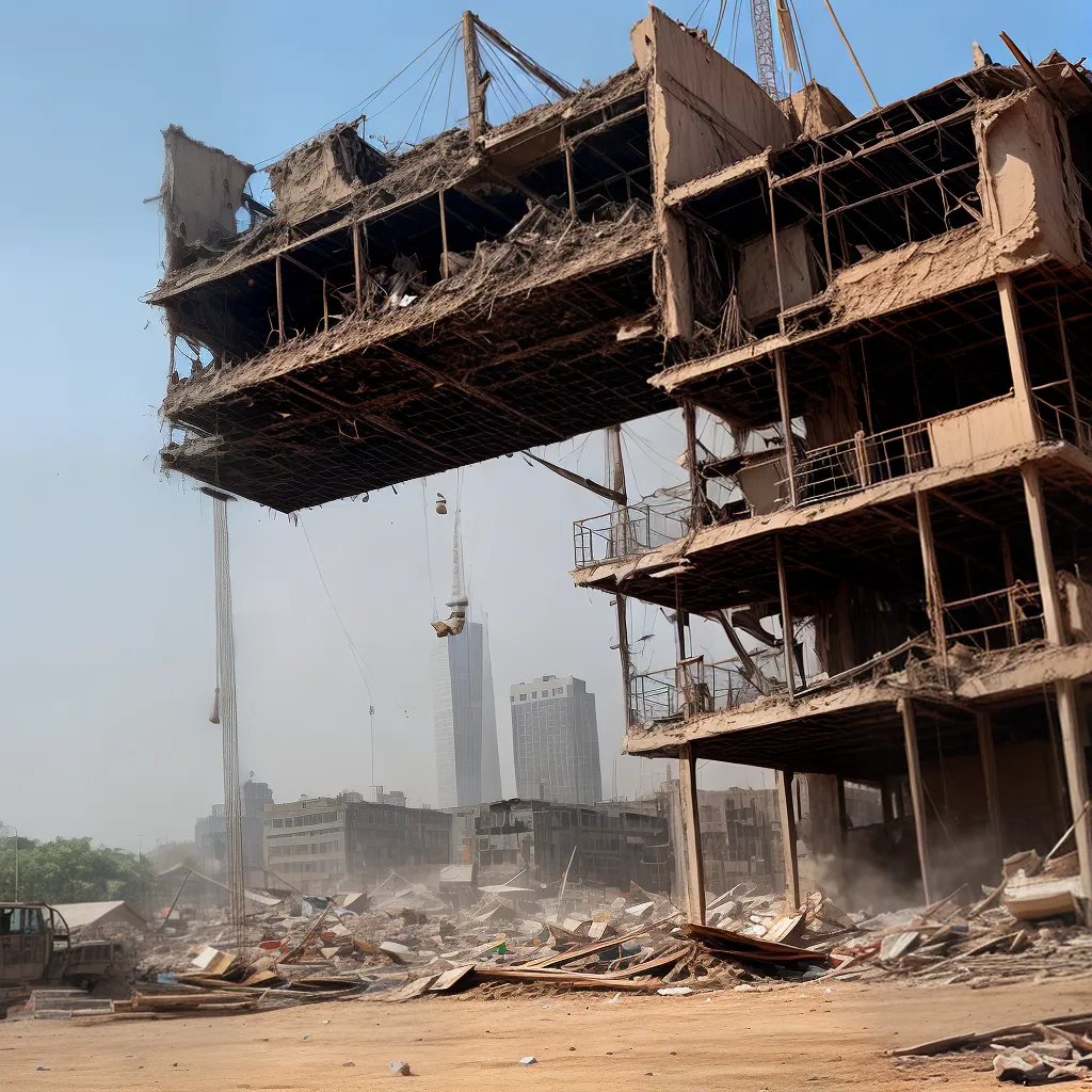 demolicao construcao progresso urbano demolicao construcao progresso urbano