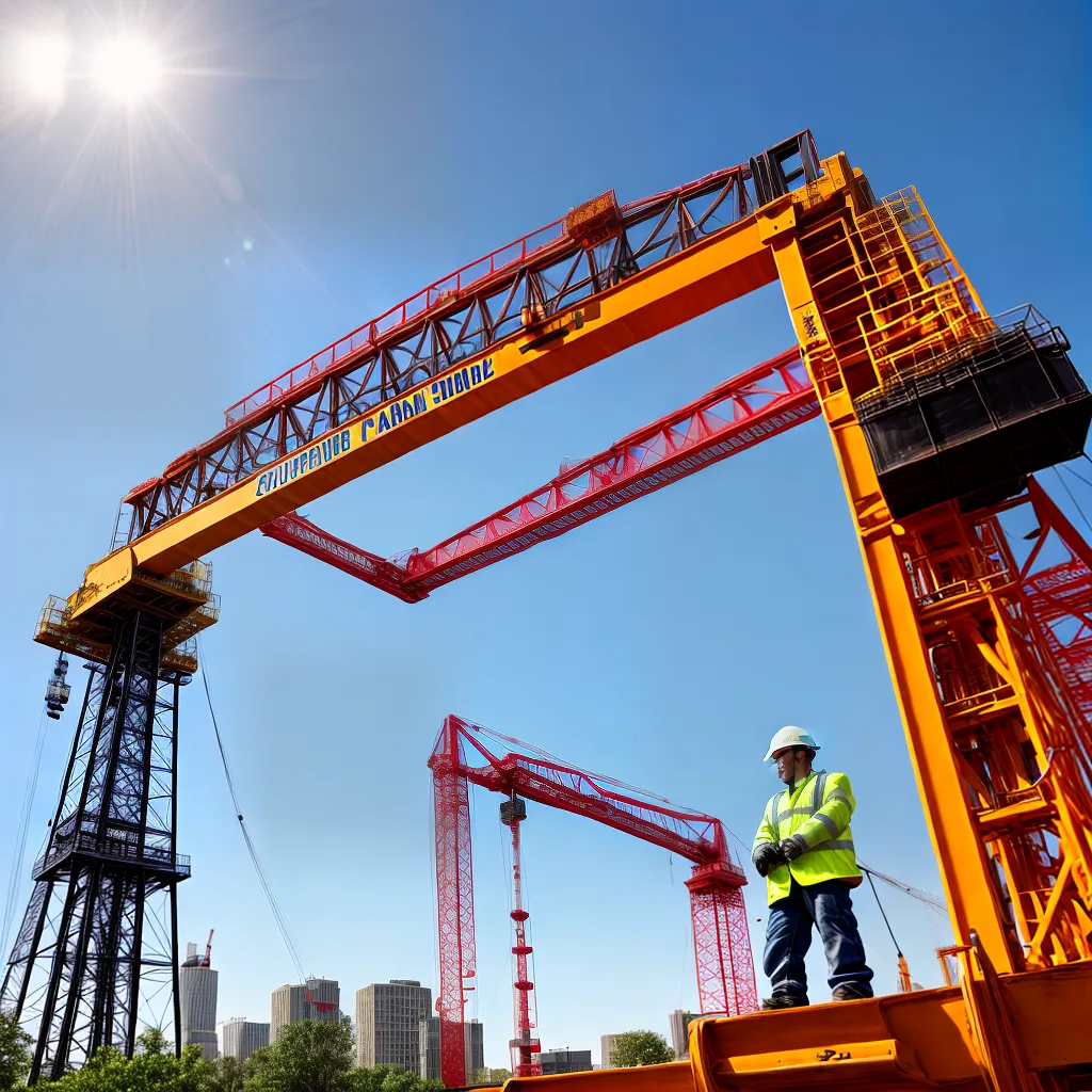 trabalhador construcao guindaste aco trabalhador construcao guindaste aco