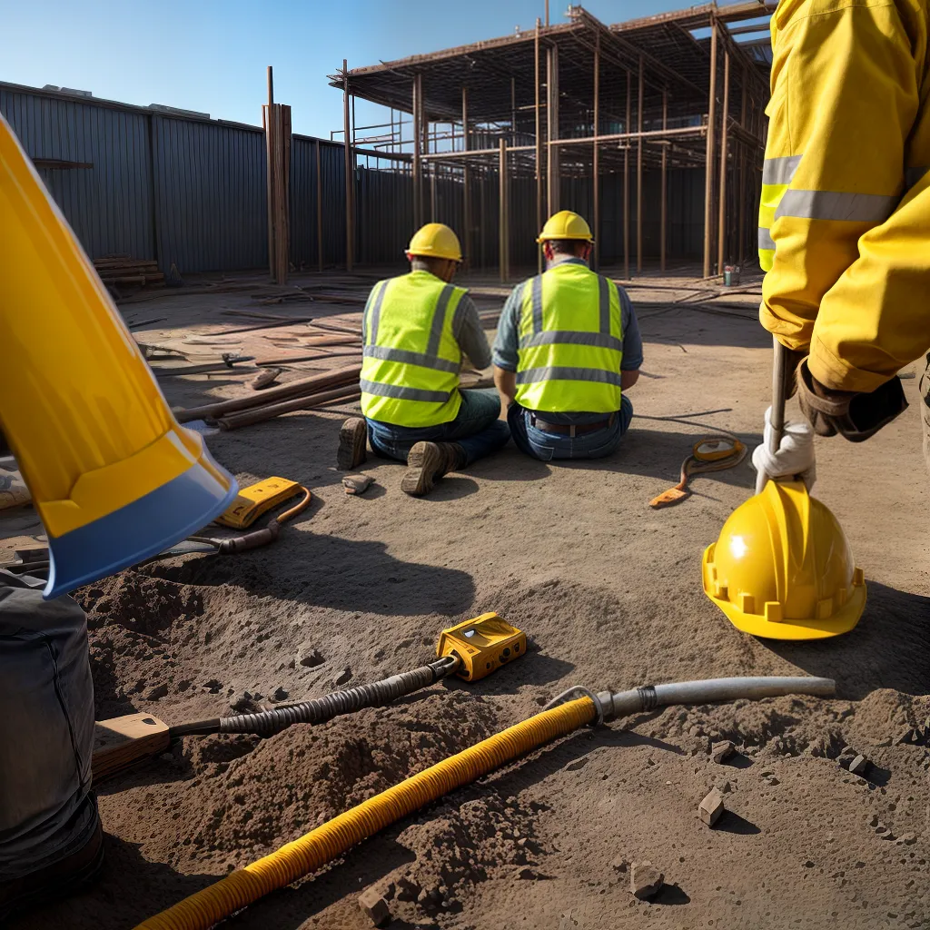 canteiro obras trabalhadores inspecao projetos