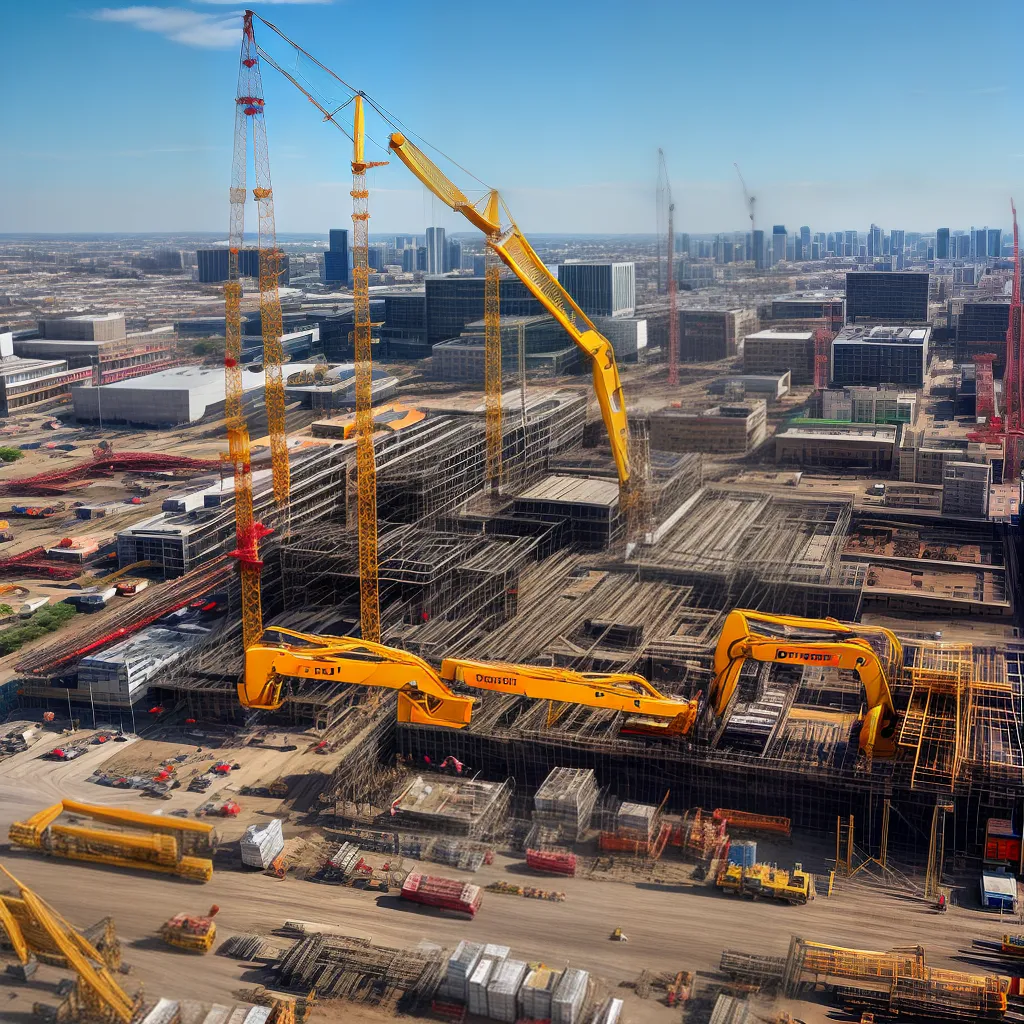 canteiro obras trabalhadores cranes progresso canteiro obras trabalhadores cranes progresso