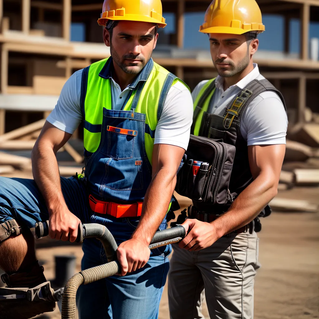 trabalhador construcao dreno ferramentas trabalhador construcao dreno ferramentas