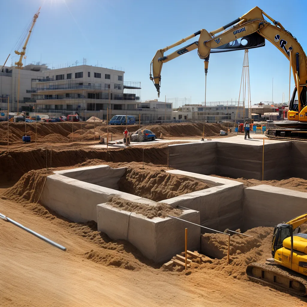 construcao fundacao concreto estrutura