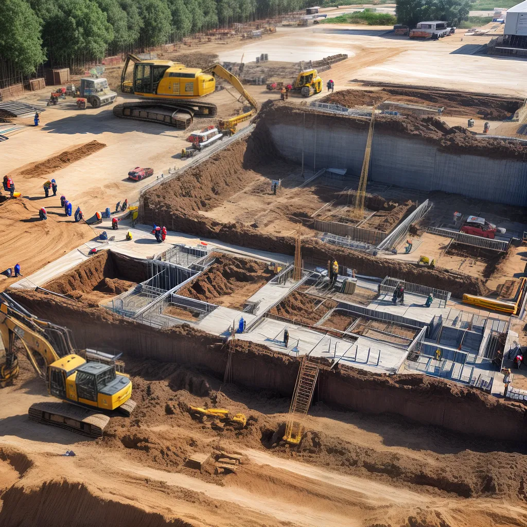 construcao base forte concreto aco