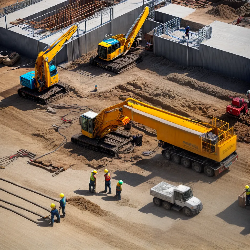 construcao trabalhadores concreto