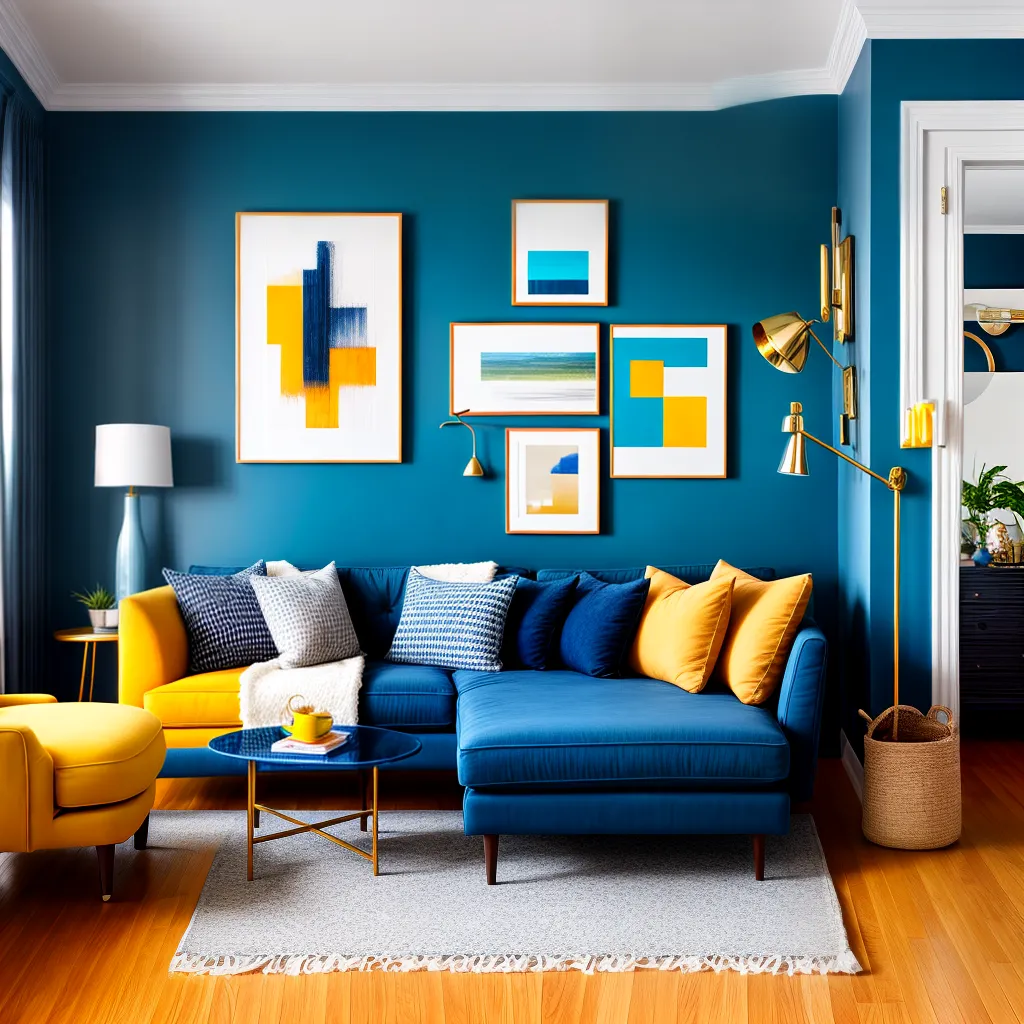 sala vibrante contraste azul amarelo sala vibrante contraste azul amarelo