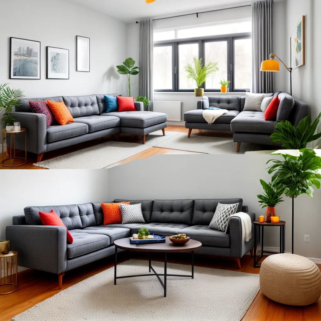 sala vibrante sofa cinza cores madeira sala vibrante sofa cinza cores madeira