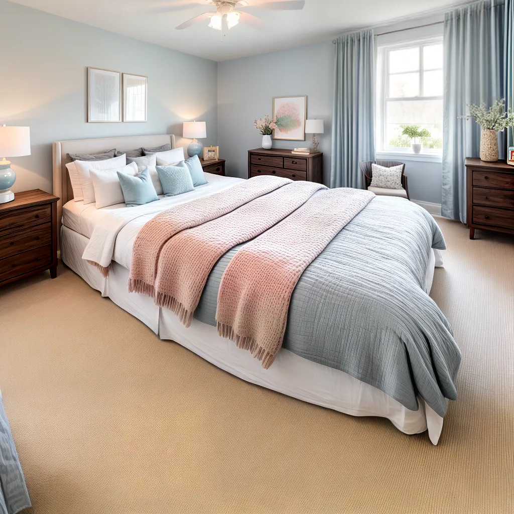 quarto acolhedor neutro tons pastel