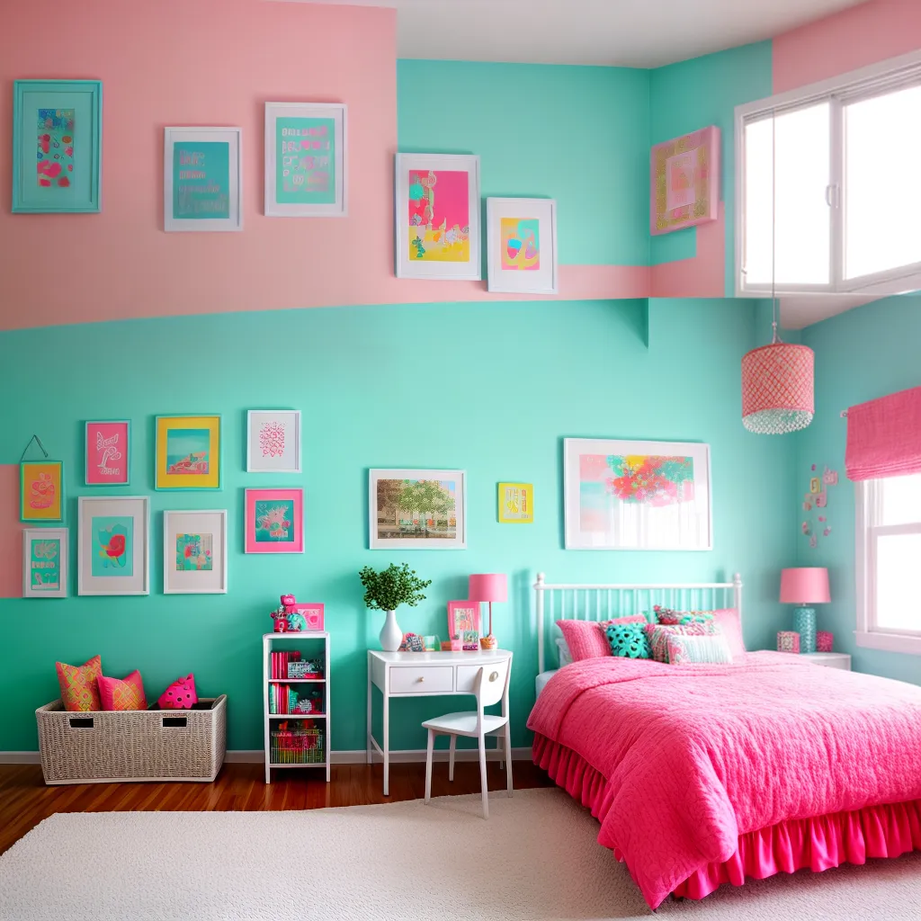 quarto adolescente vibrante colorido 4