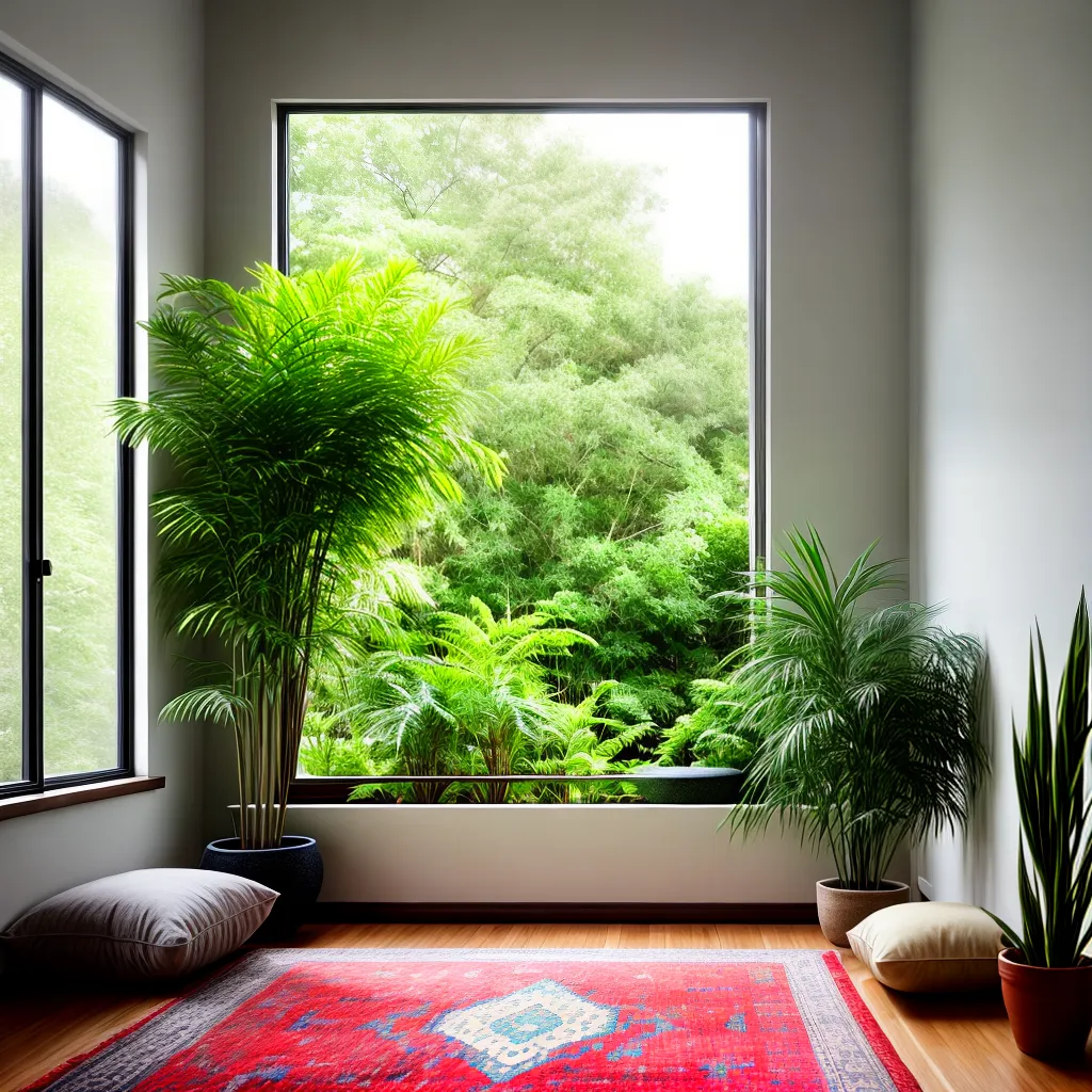 sala meditacao tons terrosos plantas sala meditacao tons terrosos plantas
