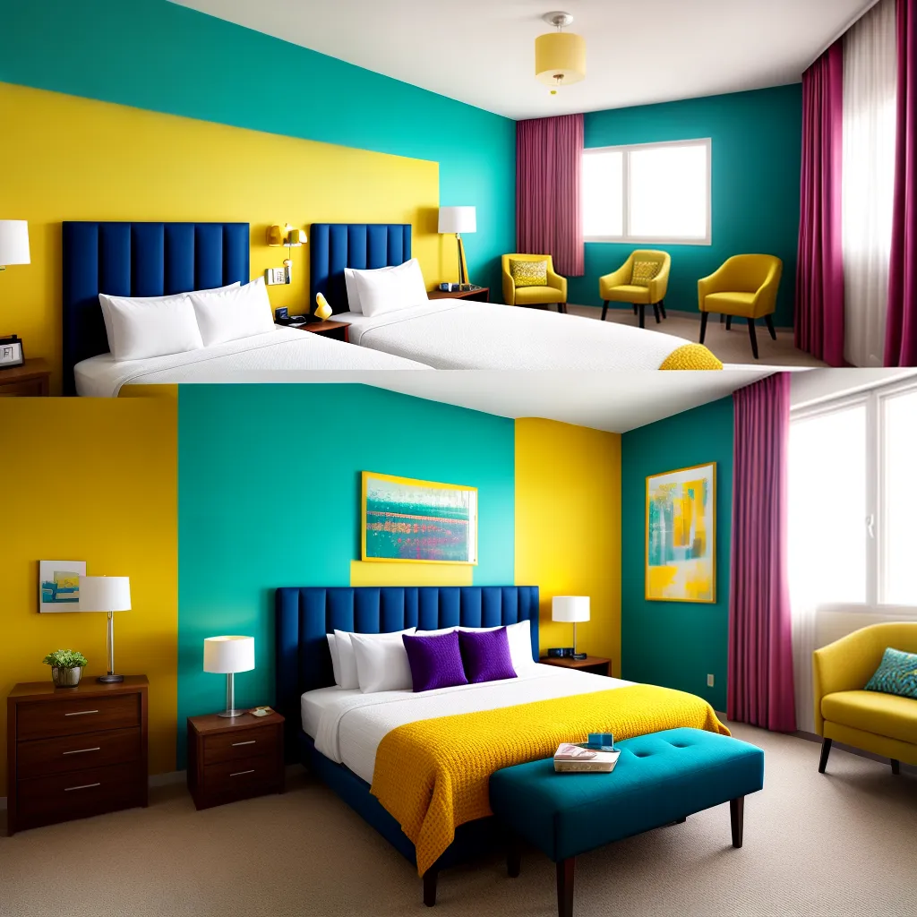 quarto hotel cores vibrantes quarto hotel cores vibrantes