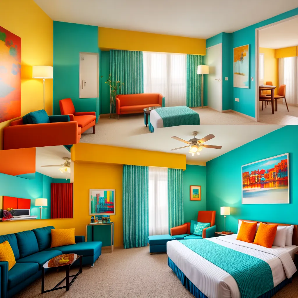 quarto hotel decorado cores vibrantes quarto hotel decorado cores vibrantes