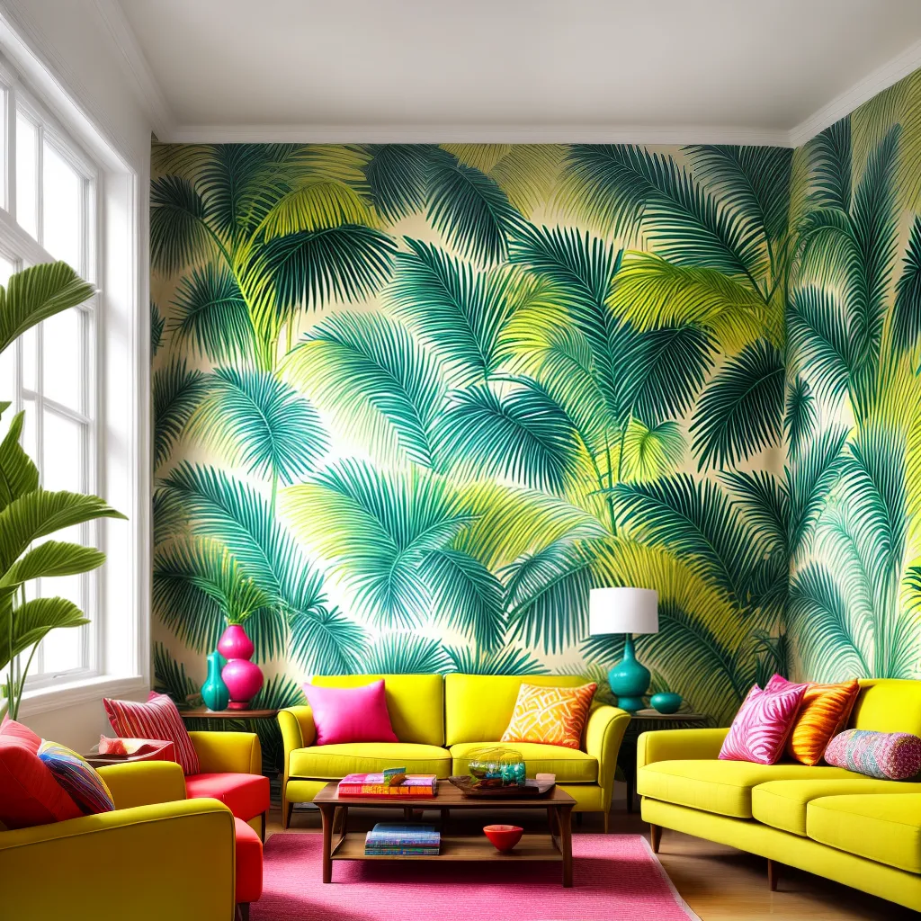 cores tropicais papel de parede sofa cores tropicais papel de parede sofa