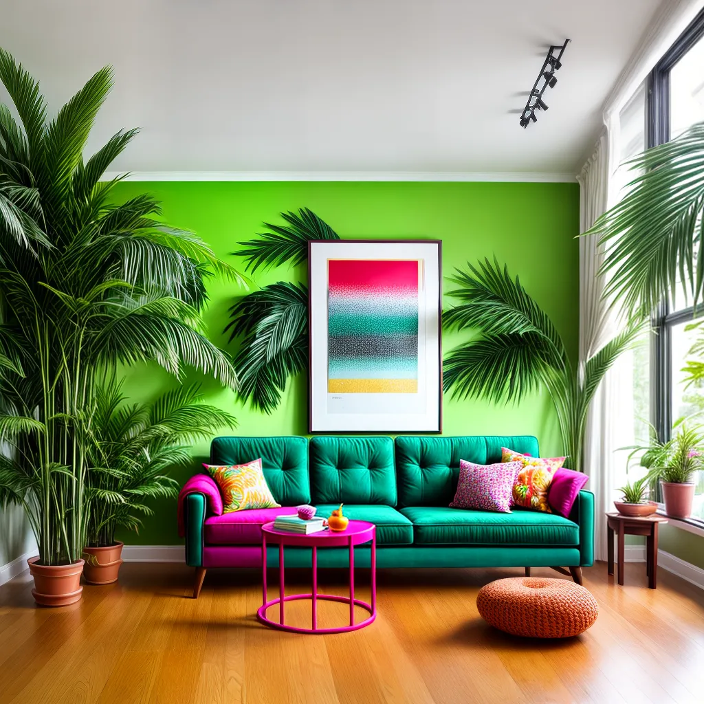sala tropical vibrante cores sala tropical vibrante cores