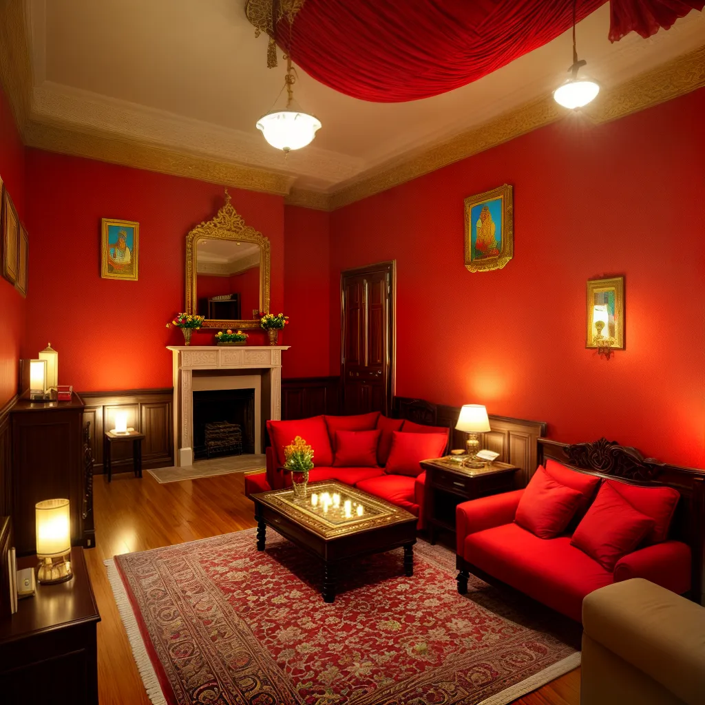 sala festiva tradicional lanterna