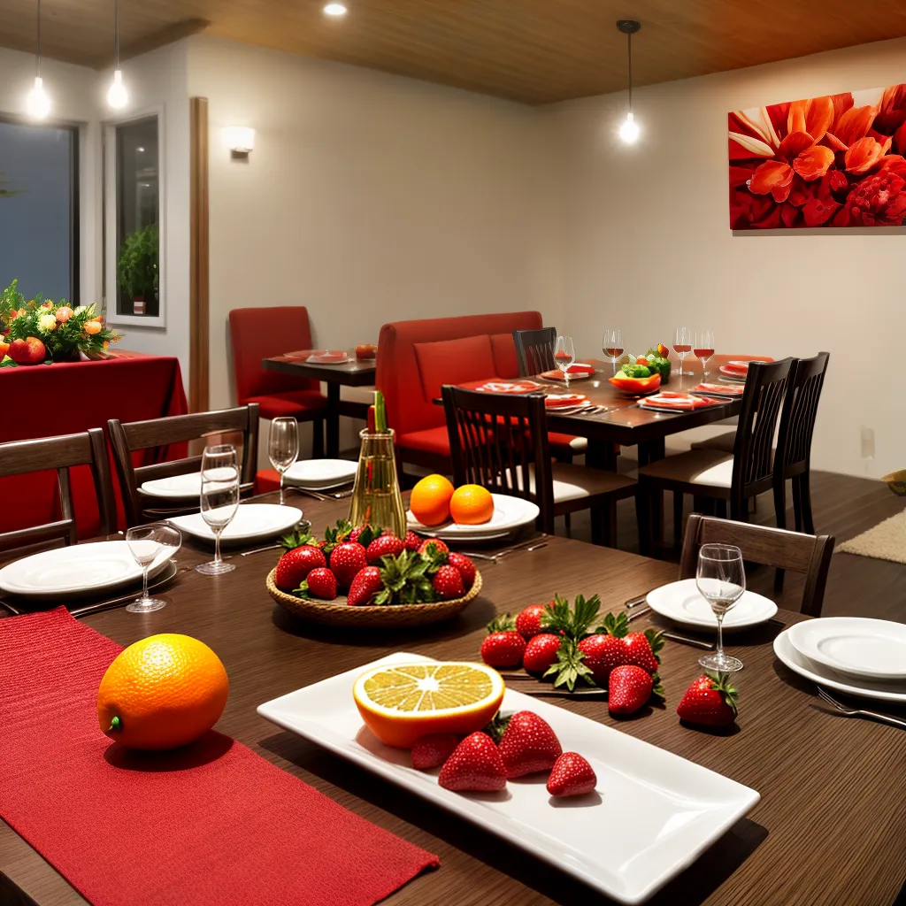 sala jantar vibrante paredes frutas mesa sala jantar vibrante paredes frutas mesa