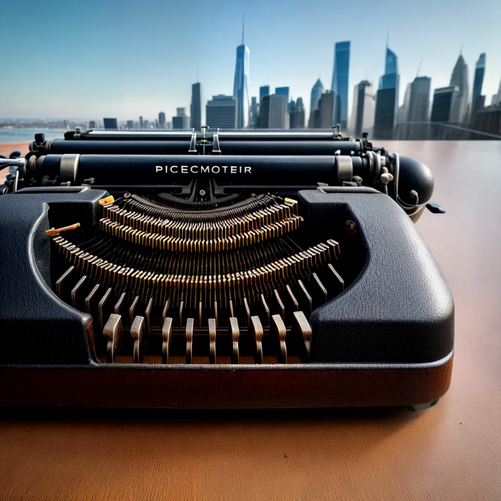 maquina escrever vintage cidade evolucao