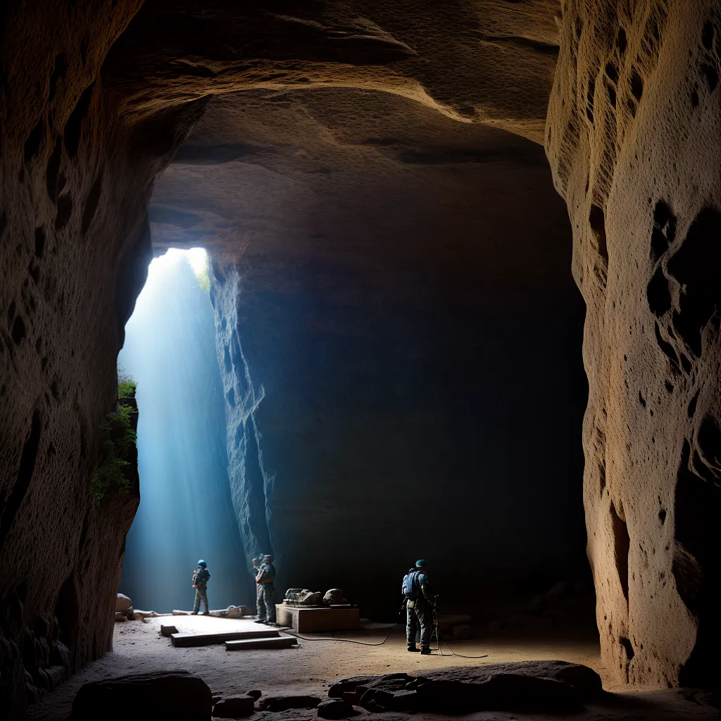 caverna misteriosa hieroglifos arqueologo